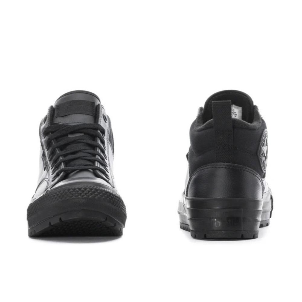 Chuck Taylor All Star Converse Mid Malden Street Womens Sz 9 Black Boots A04478C - Picture 4 of 5
